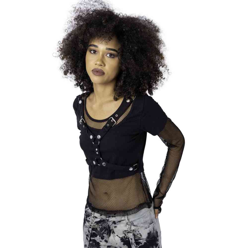 Heartless - MACABRE Crop top - Noir